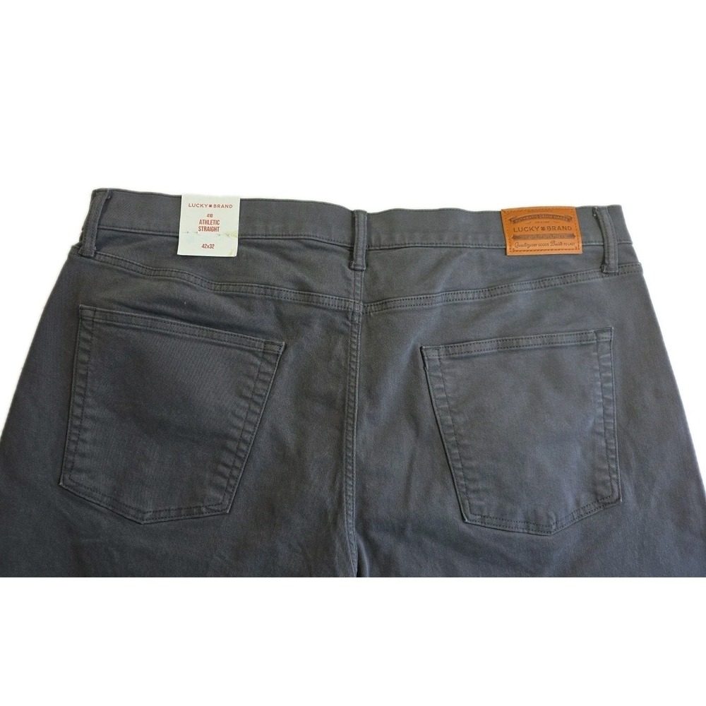 LUCKY BRAND MENS PANTS JEANS 410 Athletic‎ Straight Advance Stretch GRAY 42X 32